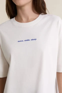 Outlet ETAM T-shirt de pyjama manches courtes en coton BLEU ROYAL