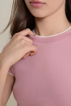 Best ETAM Tshirt manches courtes col rond ROSE