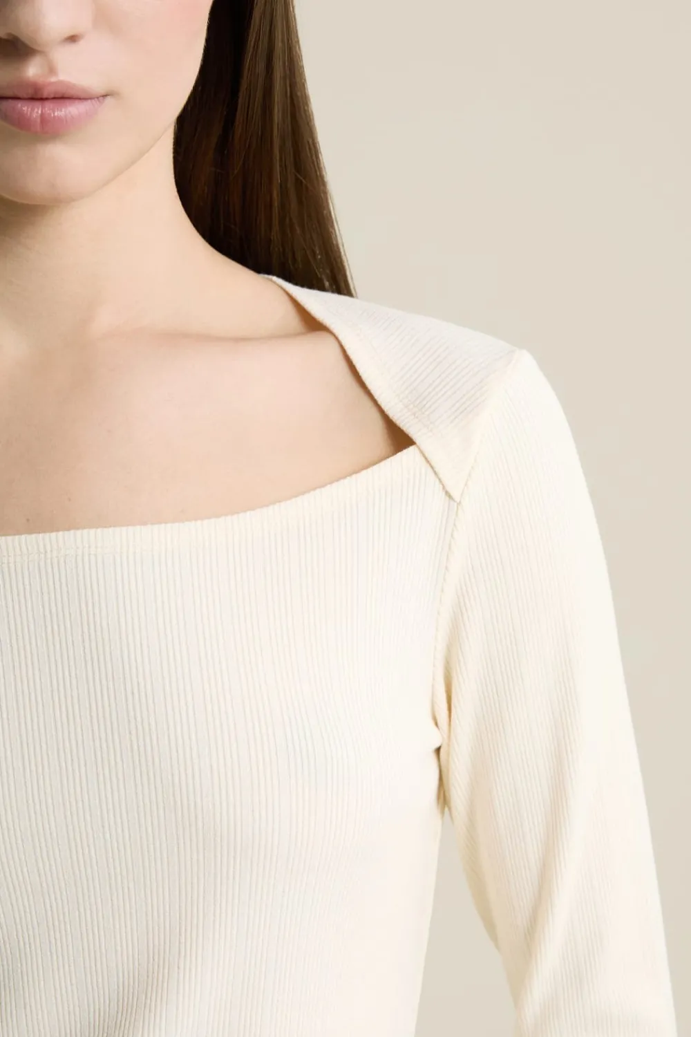 Online ETAM T-shirt manches longues encolure carrée LIN