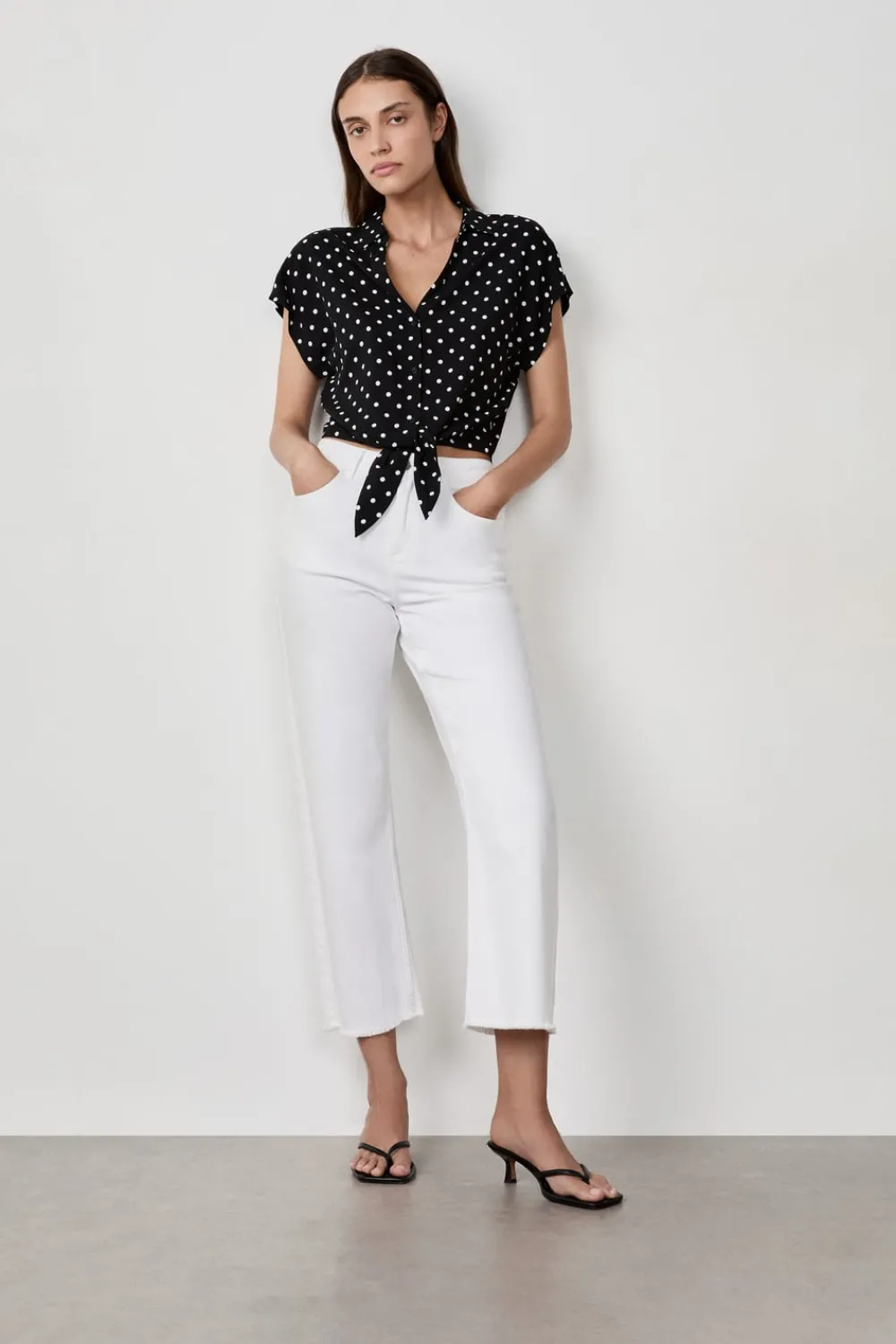 Online ETAM Vaqueros 7/8 de pierna ancha BLANCO