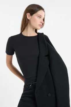 Outlet ETAM Vaqueros anchos de algodón NEGRO