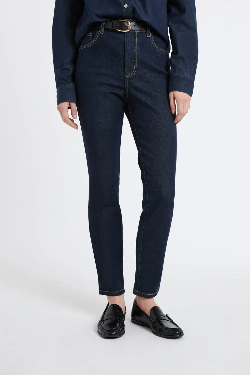 Sale ETAM Vaqueros de corte slim azul denim