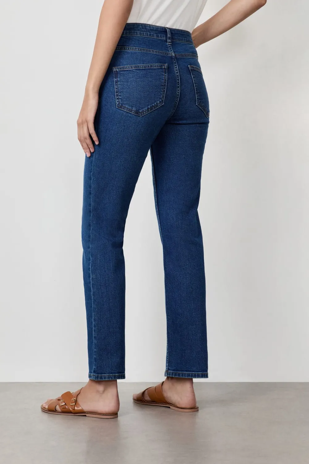 Sale ETAM Vaqueros de pierna recta AZUL REAL