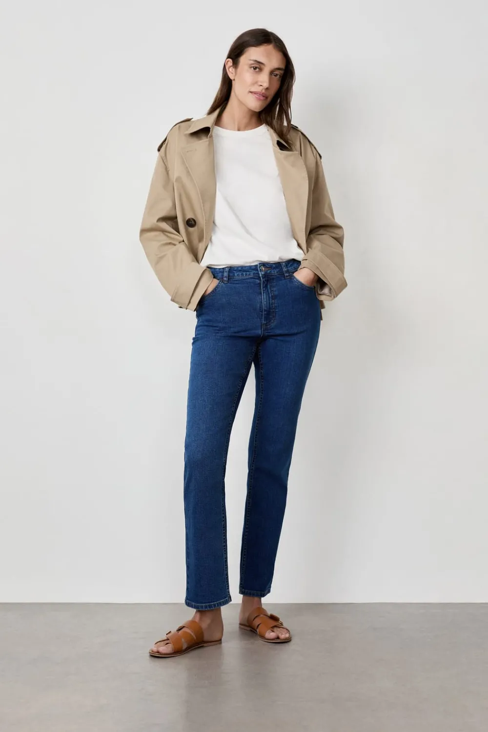 Sale ETAM Vaqueros de pierna recta AZUL REAL
