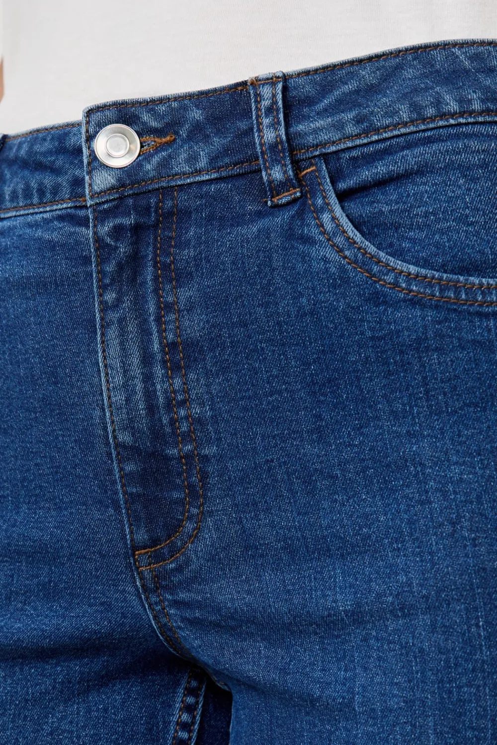 Sale ETAM Vaqueros de pierna recta AZUL REAL