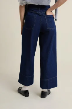 Discount ETAM Vaqueros rectos con bolsillos delanteros azul denim