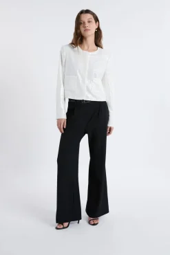Outlet ETAM Veste courte à sequins BLANC