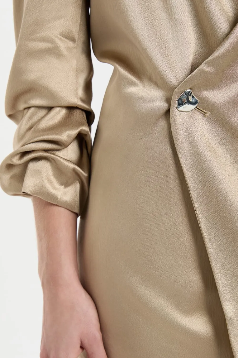 Best ETAM Veste manches longues en crêpe SABLE