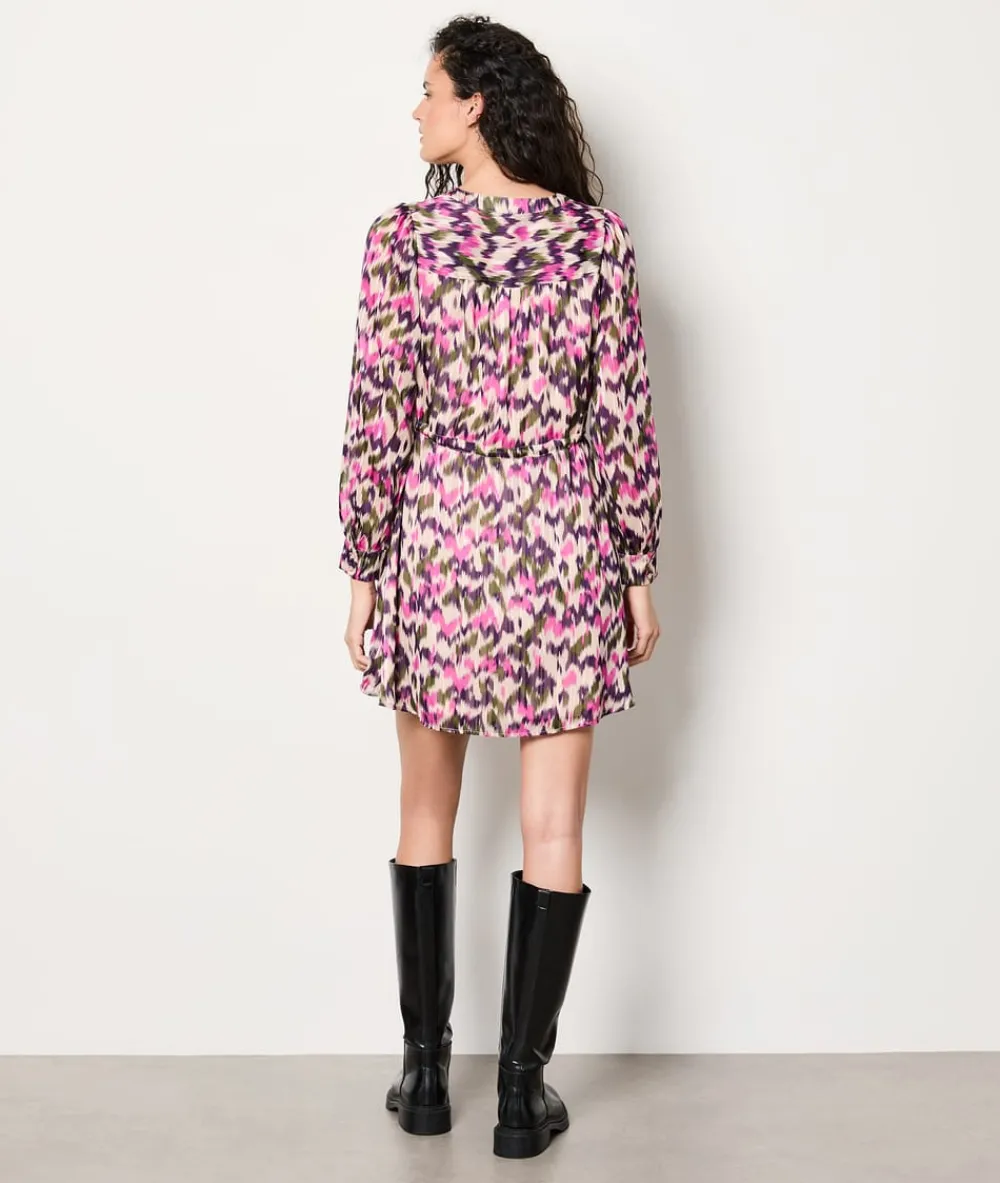 Clearance ETAM Vestido corto camisero estampado MULTICOLOR