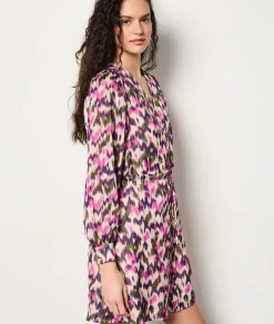 Clearance ETAM Vestido corto camisero estampado MULTICOLOR