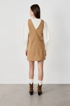 ETAM Vestido corto sin mangas TOPO