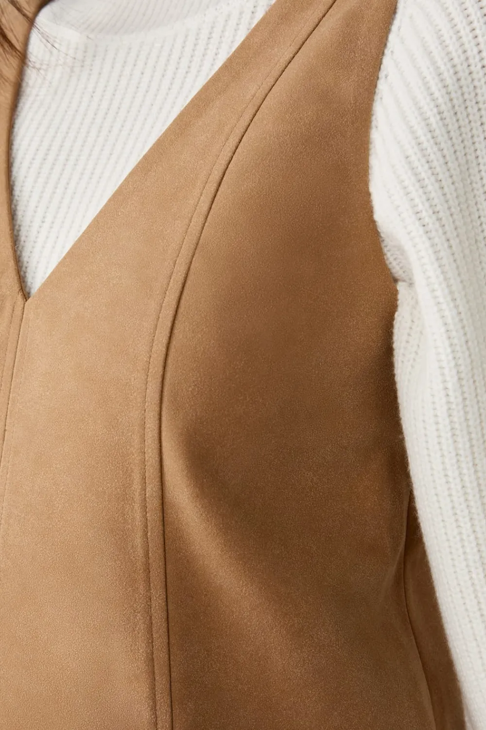 ETAM Vestido corto sin mangas TOPO