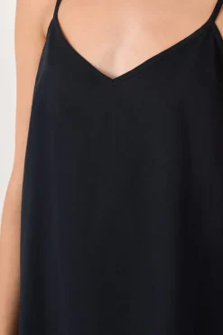 New ETAM Vestido de algodón NEGRO