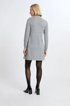 Discount ETAM Vestido de manga larga con lana GRIS