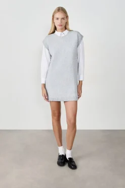 ETAM Vestido de punto sin mangas GRIS