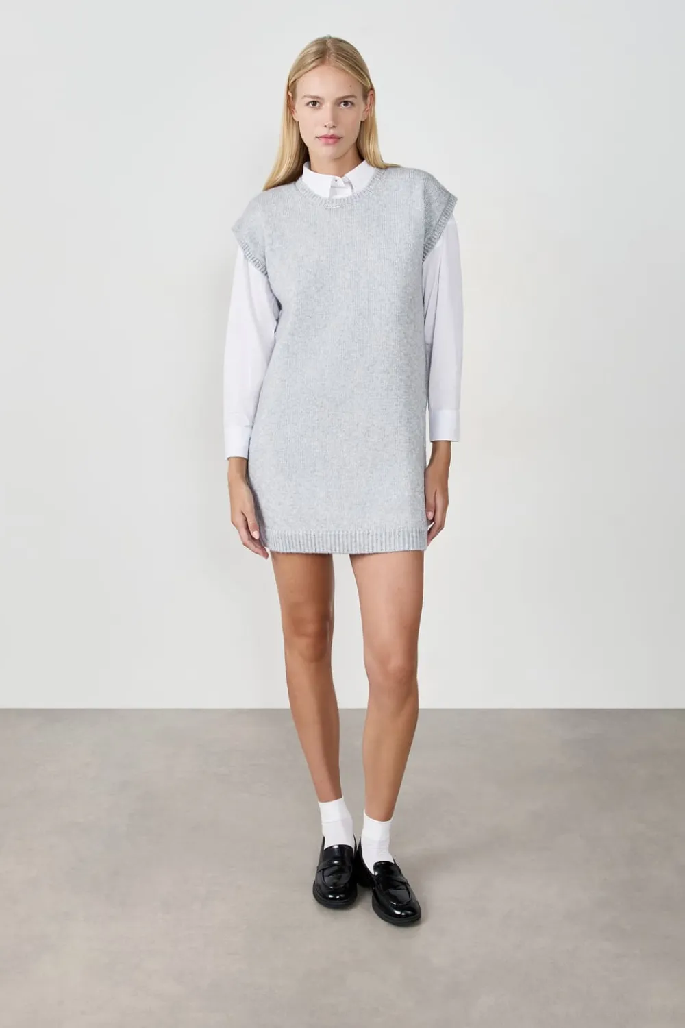 ETAM Vestido de punto sin mangas GRIS