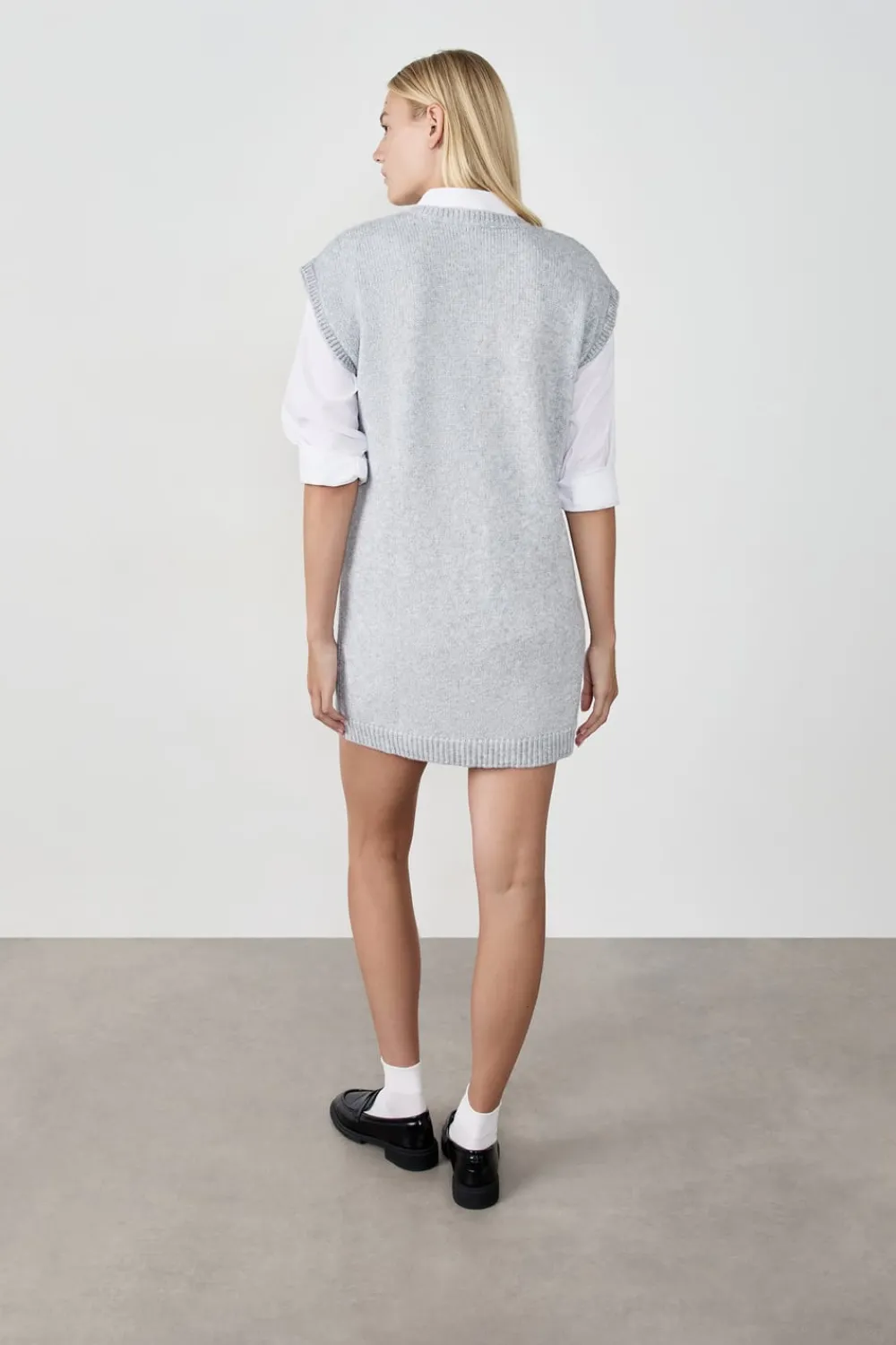 ETAM Vestido de punto sin mangas GRIS