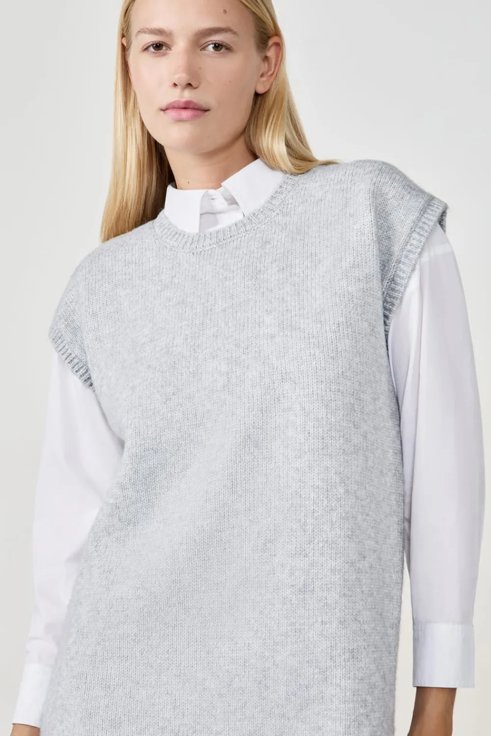 ETAM Vestido de punto sin mangas GRIS