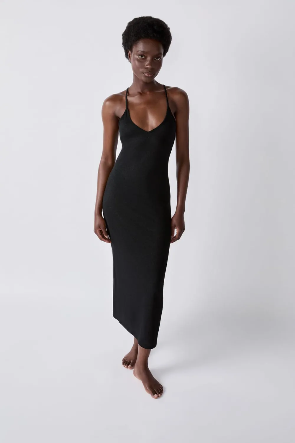 Clearance ETAM Vestido largo de playa brillante PLATA