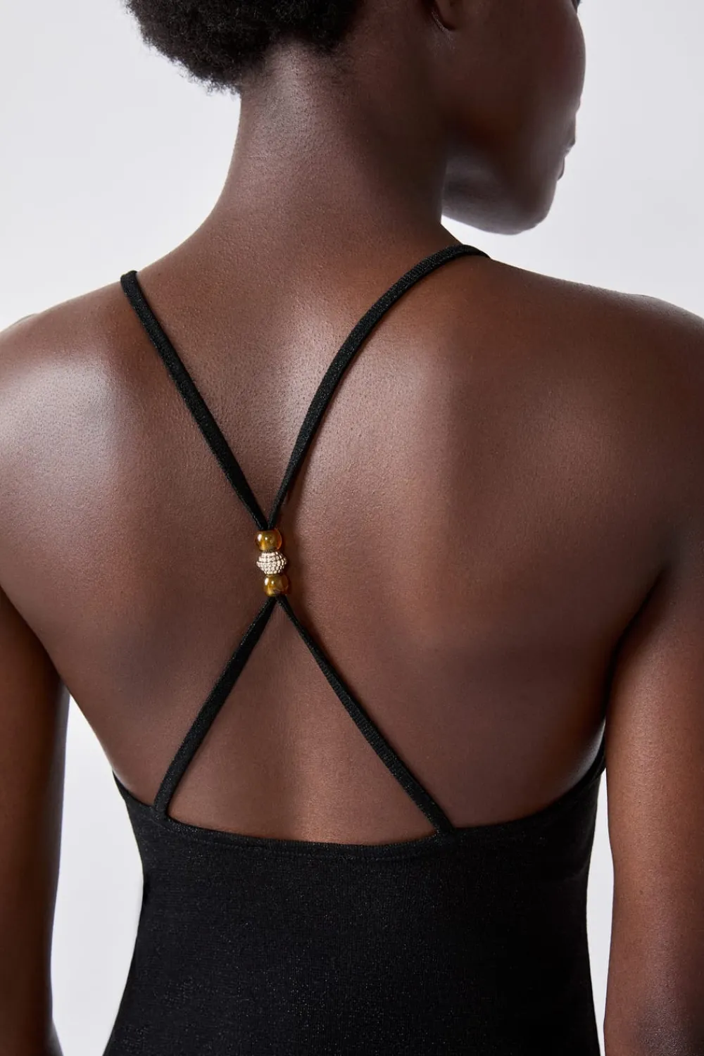 Clearance ETAM Vestido largo de playa brillante PLATA