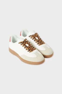 Clearance ETAM Zapatillas con cordones de leopardo CRUDO
