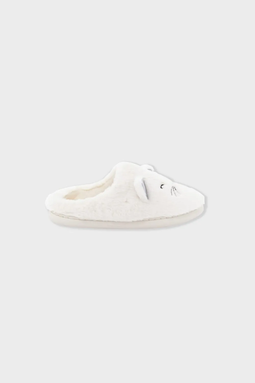 ETAM Zapatillas con motivos de gatos de tejido ultrasuave CRUDO