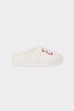 Outlet ETAM Zapatillas destalonadas de tejido ultrasuave «bisous» CRUDO