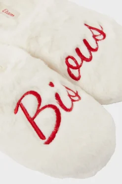 Outlet ETAM Zapatillas destalonadas de tejido ultrasuave «bisous» CRUDO