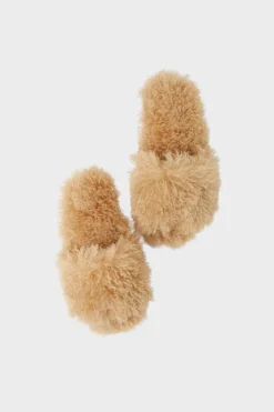 Best ETAM Zapatillas tipo chanclas de tejido ultrasuave BEIGE