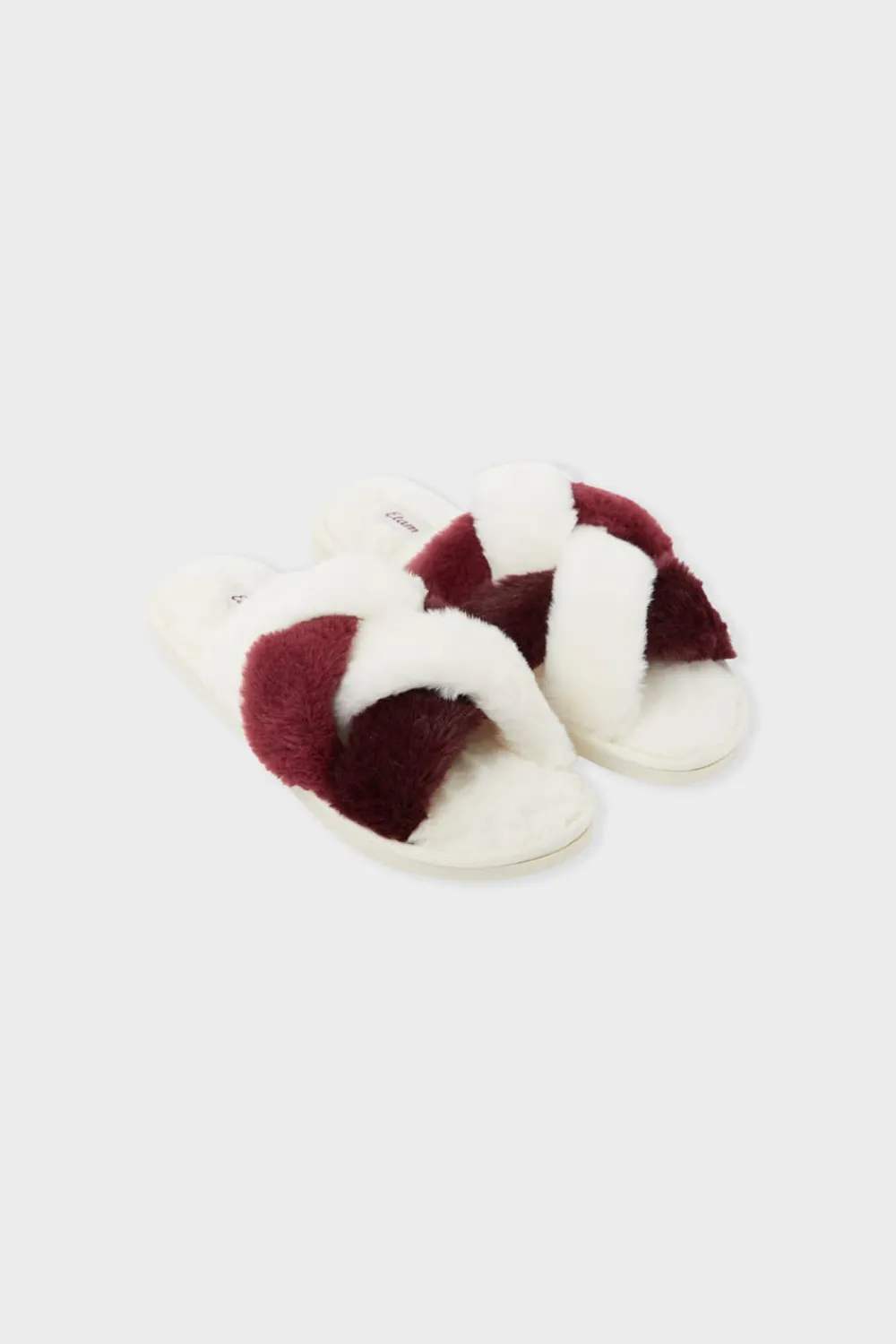 Sale ETAM Zapatillas tipo chanclas de tejido ultrasuave CRUDO