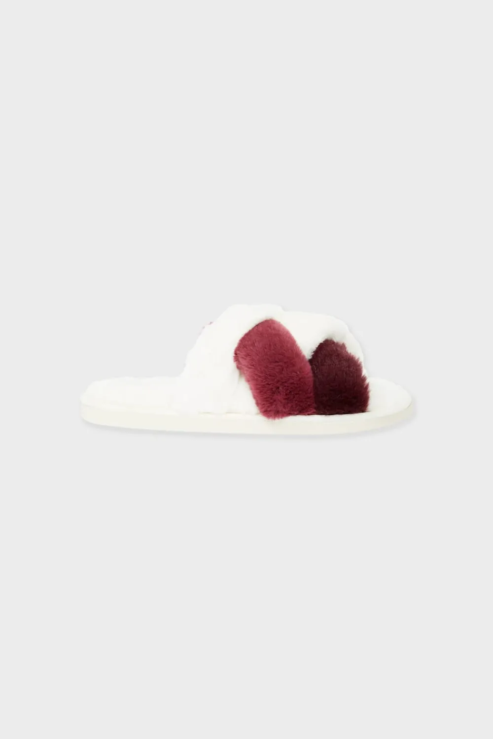 Sale ETAM Zapatillas tipo chanclas de tejido ultrasuave CRUDO